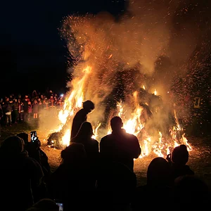 Osterfeuer in Niederzwehren-Kassel