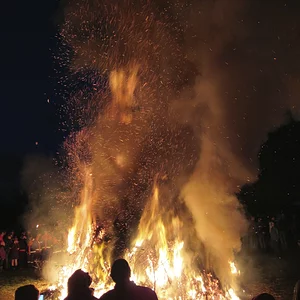 Osterfeuer in Niederzwehren-Kassel