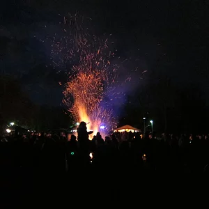 Osterfeuer in Niederzwehren-Kassel